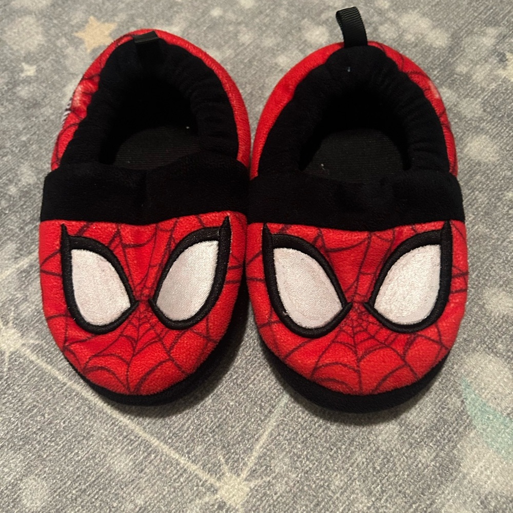 Spiderman Red and Black Kids Slippers